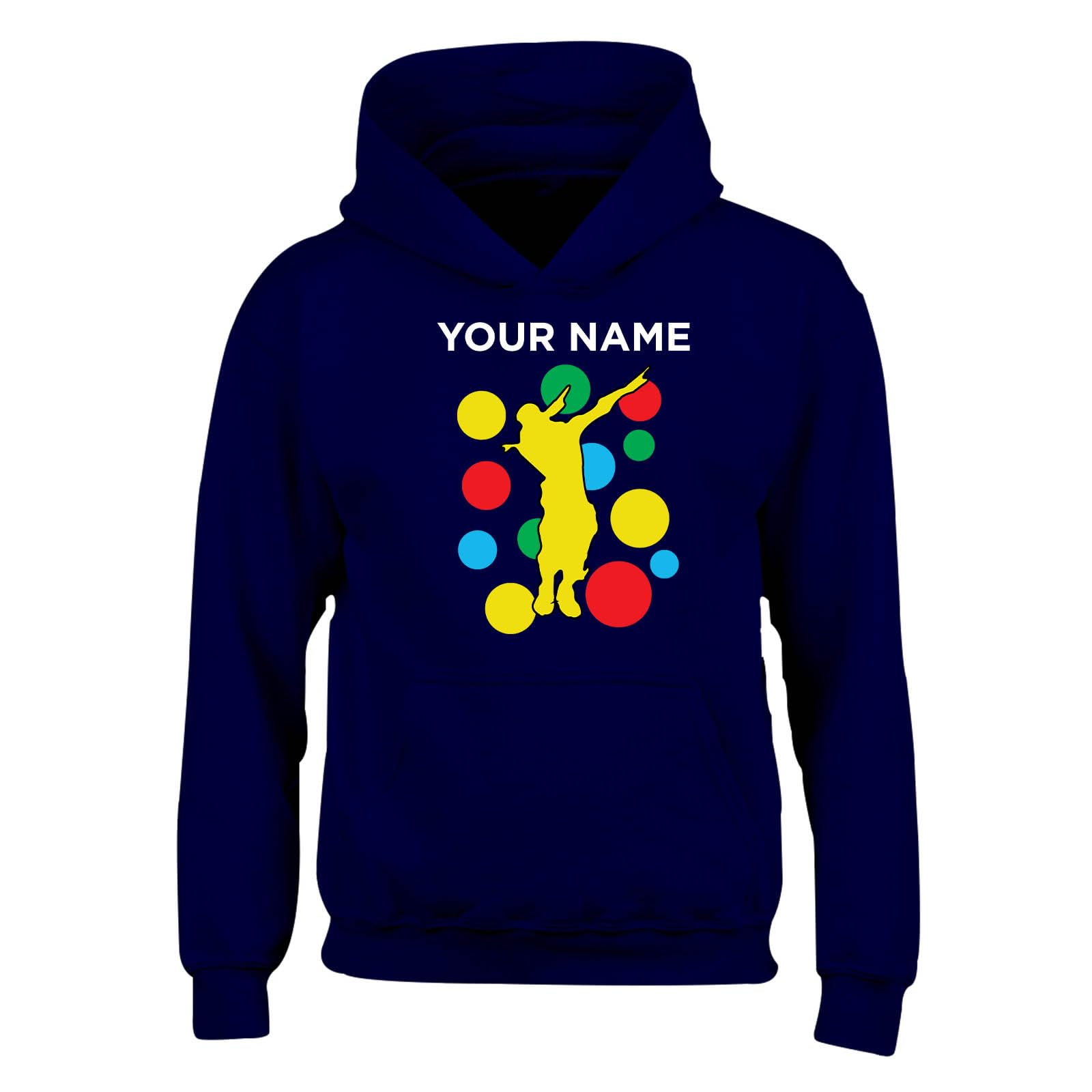 Personalised Spotty Men’s Hoody – Custom Name Dancing Dab Hoody-7