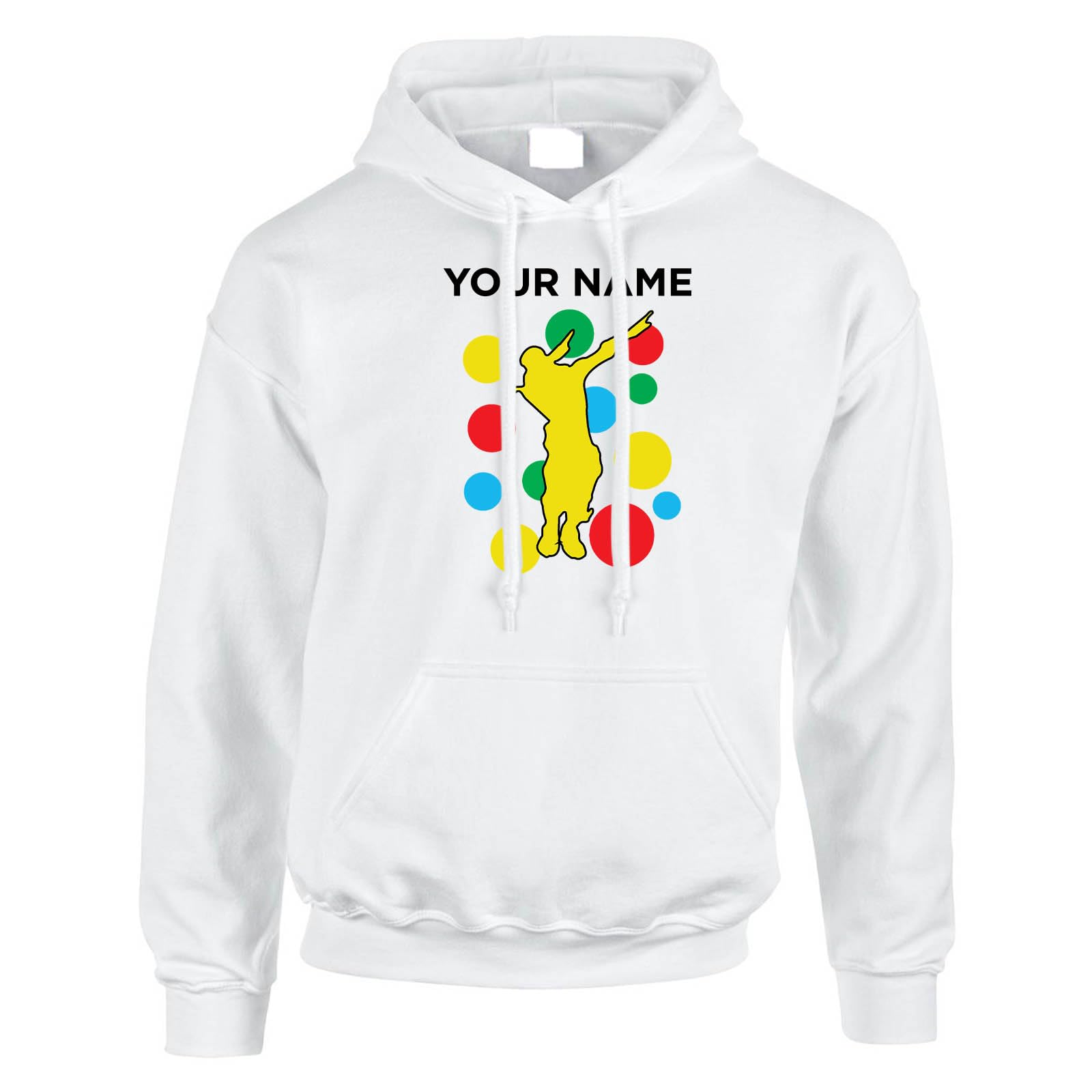 Personalised Spotty Men’s Hoody – Custom Name Dancing Dab Hoody-9