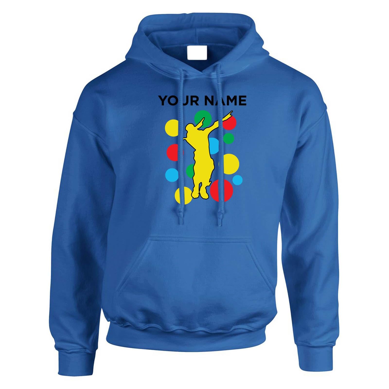 Personalised Spotty Men’s Hoody – Custom Name Dancing Dab Hoody-11