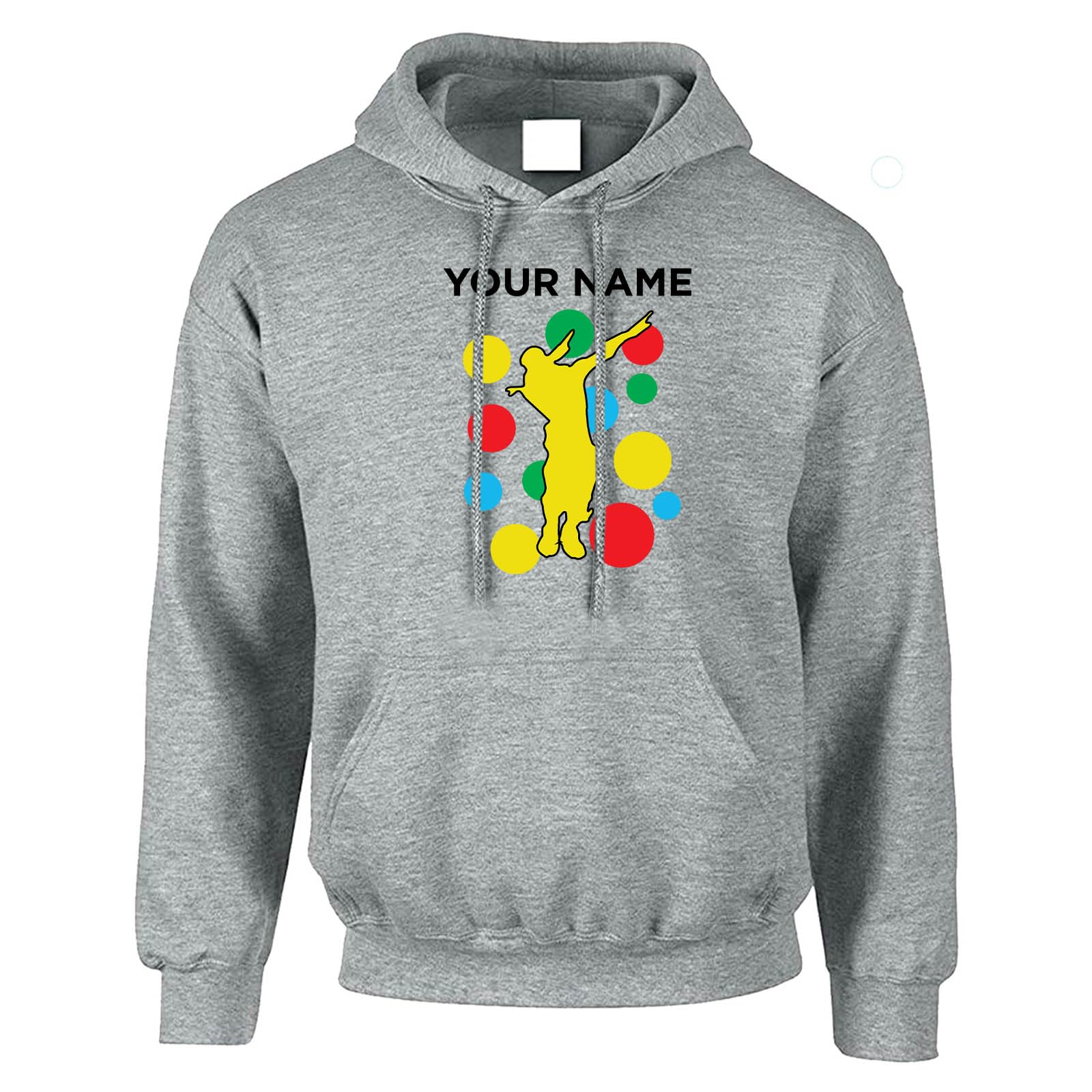 Personalised Spotty Men’s Hoody – Custom Name Dancing Dab Hoody-4