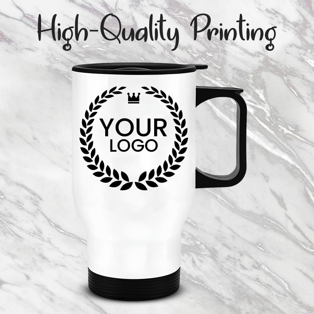 Personalised Travel Mug Print Your Image, Text, and Logo