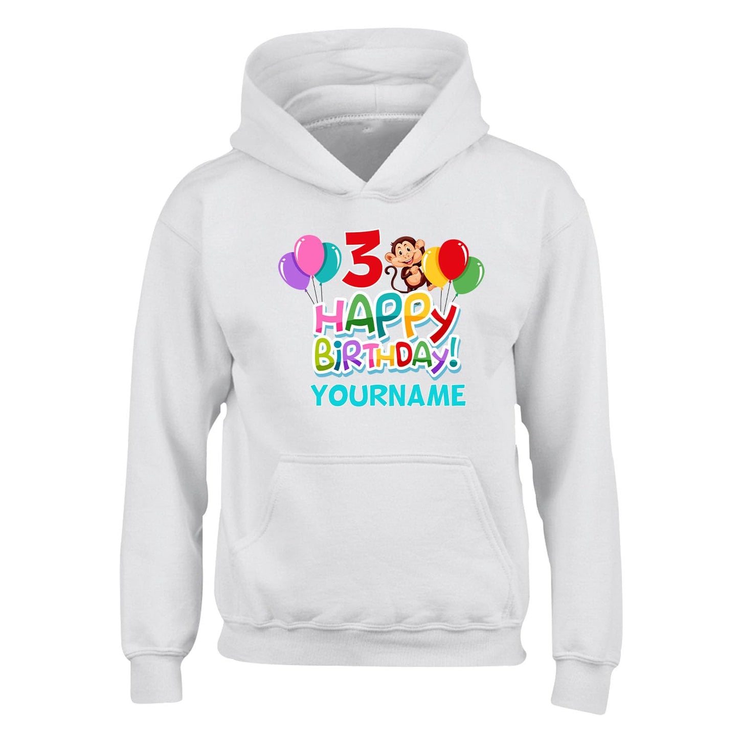 Personalised Year and Name Kids Hoody