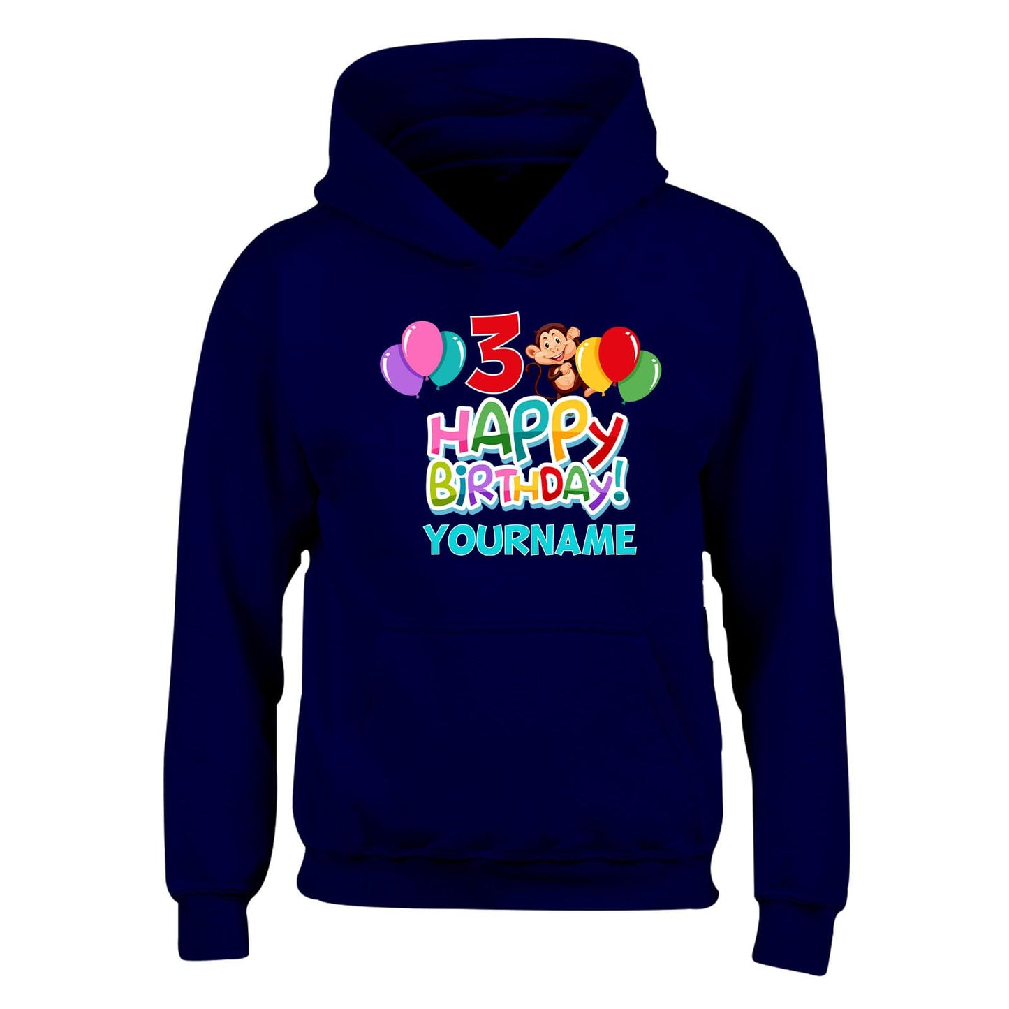 Personalised Year and Name Kids Hoody