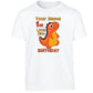 Personalised Year & Name Boys Girls Kids T-Shirt Dinosaur Design