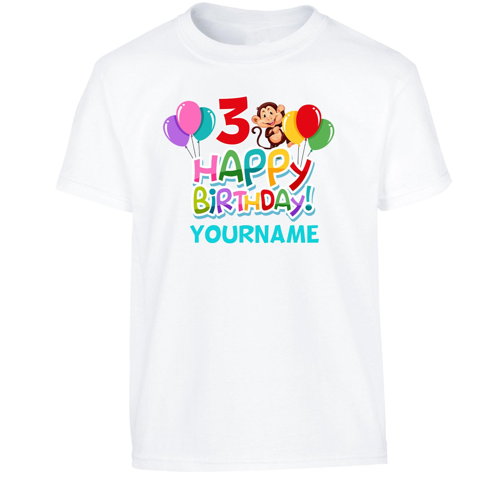 Personalised Year and Name Kids T-Shirt