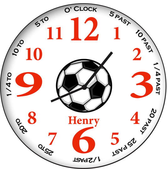 Personalised 25cm Custom Name Wall Clock