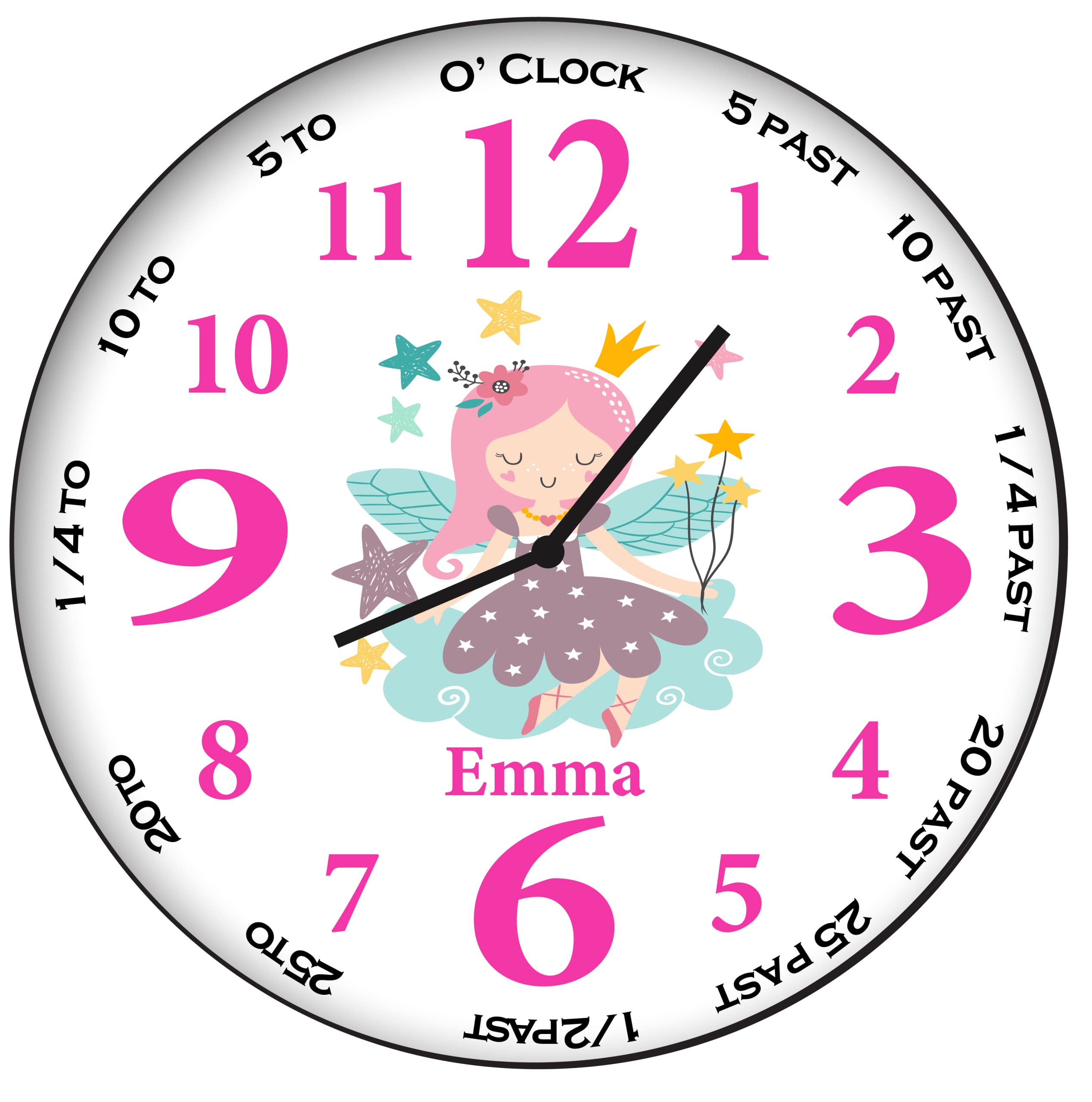 Personalised 20cm Custom Name Wall Clock