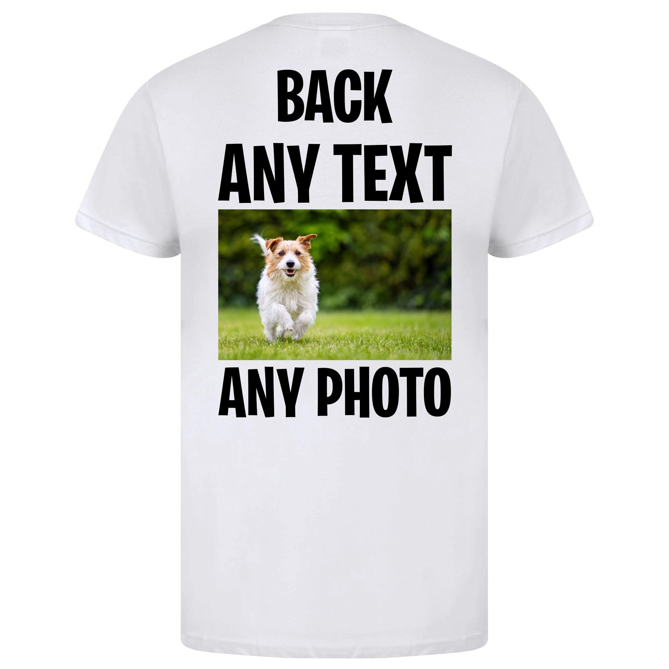 Personalised Any Photo, Any Text Workwear Mens Tshirt