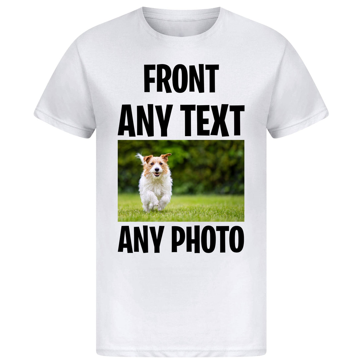 Personalised Any Photo, Any Text Workwear Mens Tshirt