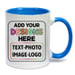 Personalised Colored Inner and Handle Mug with Custom Photos, Logo, or Text