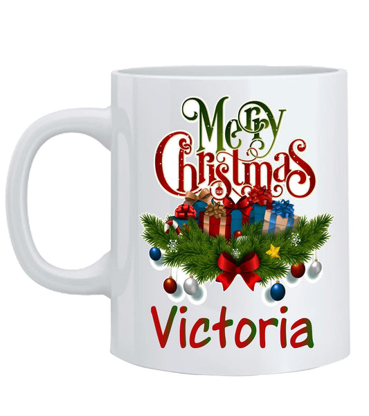 Personalised Custom Name Christmas Mug