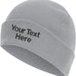 Personalised Embroidered Beanie Any Name Text Customised Cuffed Knitted Beanie
