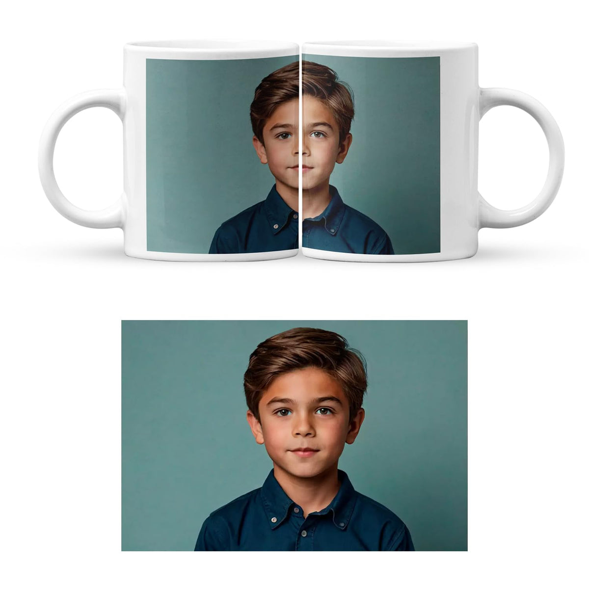 Personalised Photo Collage Mug | Custom Multi-Photo Ceramic Mug | UK