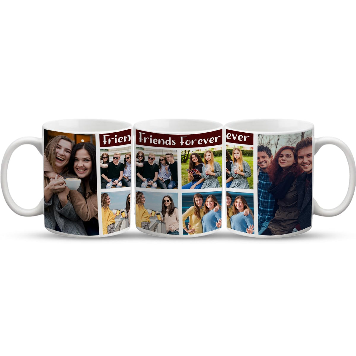 Personalised Photo Collage Mug | Custom Multi-Photo Ceramic Mug | UK