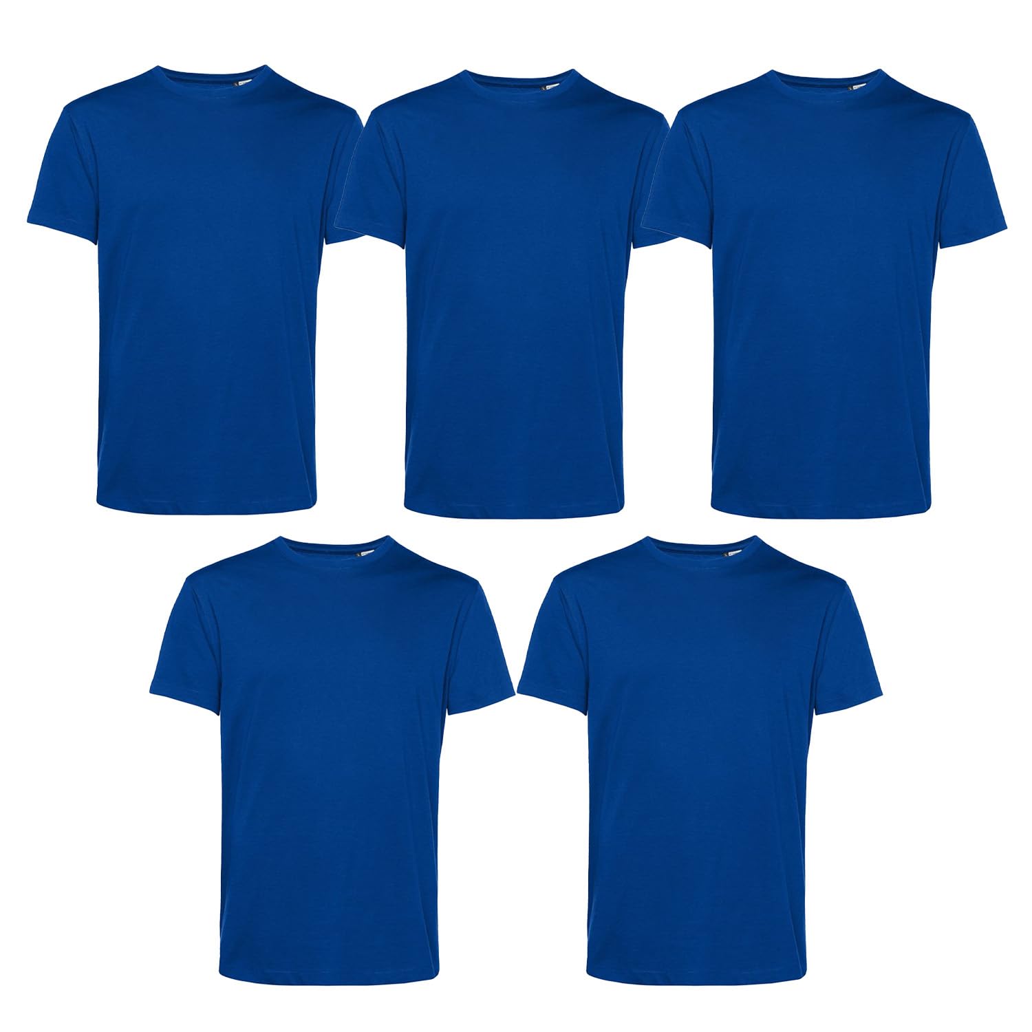 Men’s T-Shirts Multipack | Crew Neck Short Sleeve Cotton 5 Pack T-Shirts | Gym Tops for Him