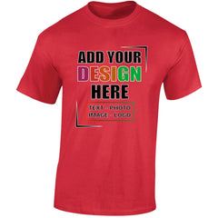 Personalised Custom Men's T-Shirt with Any Text, Photo, or Logo