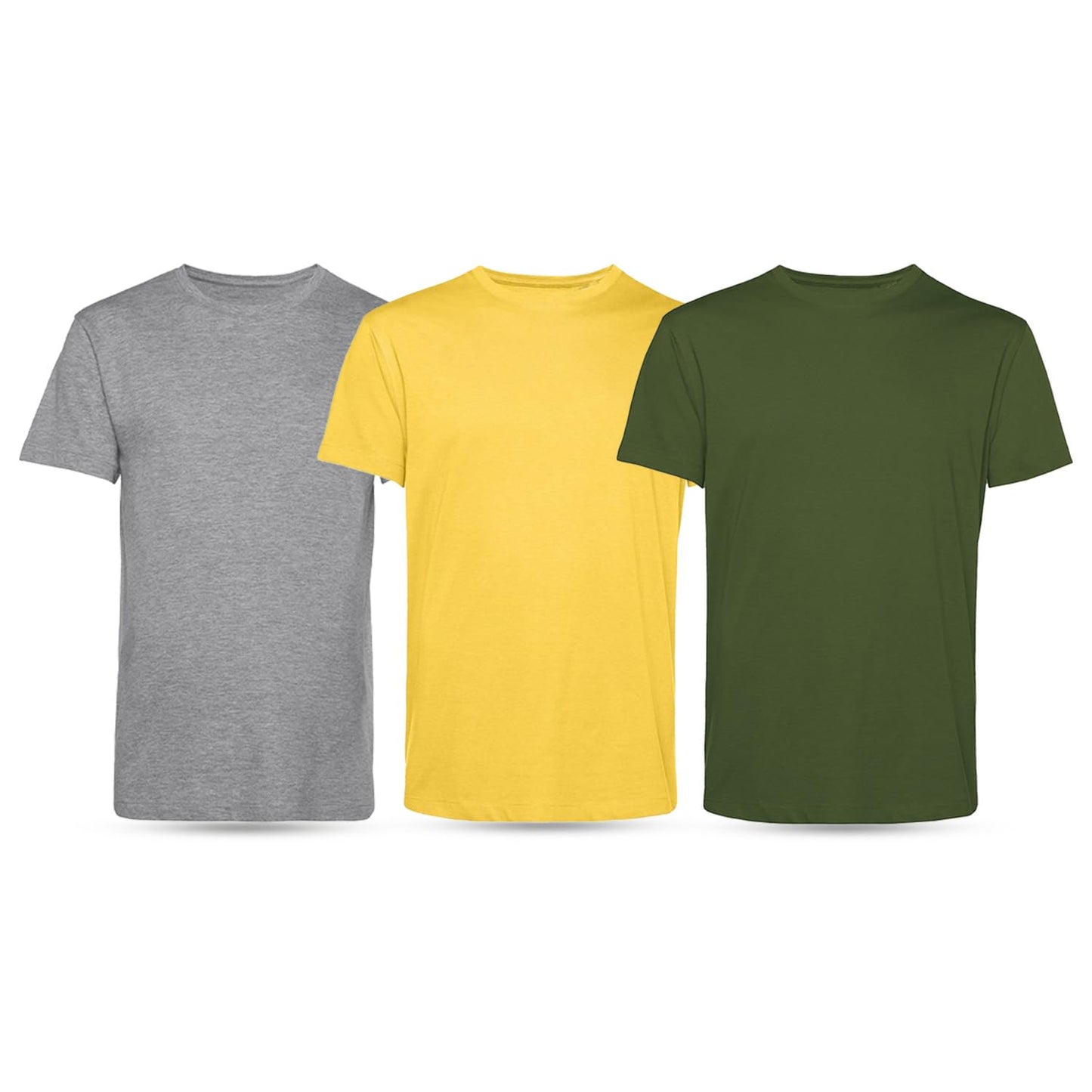 Men’s T-Shirts Multipack | Crew Neck Short Sleeve Cotton 3 Pack T-Shirts | Gym Tops for Him