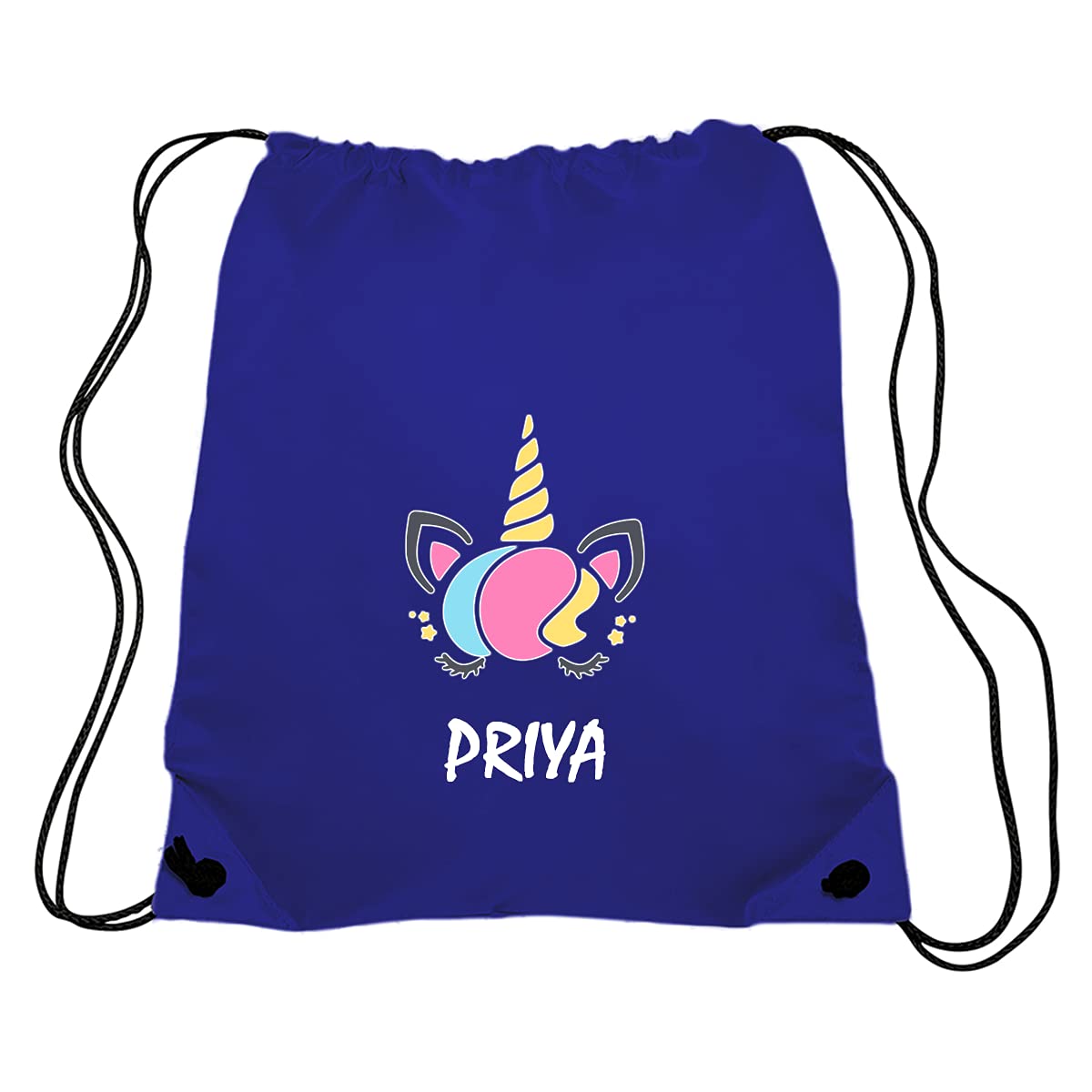 Personalised Drawstring Bags for kids -  Unicorn Design Custom Drawstring Bags-5