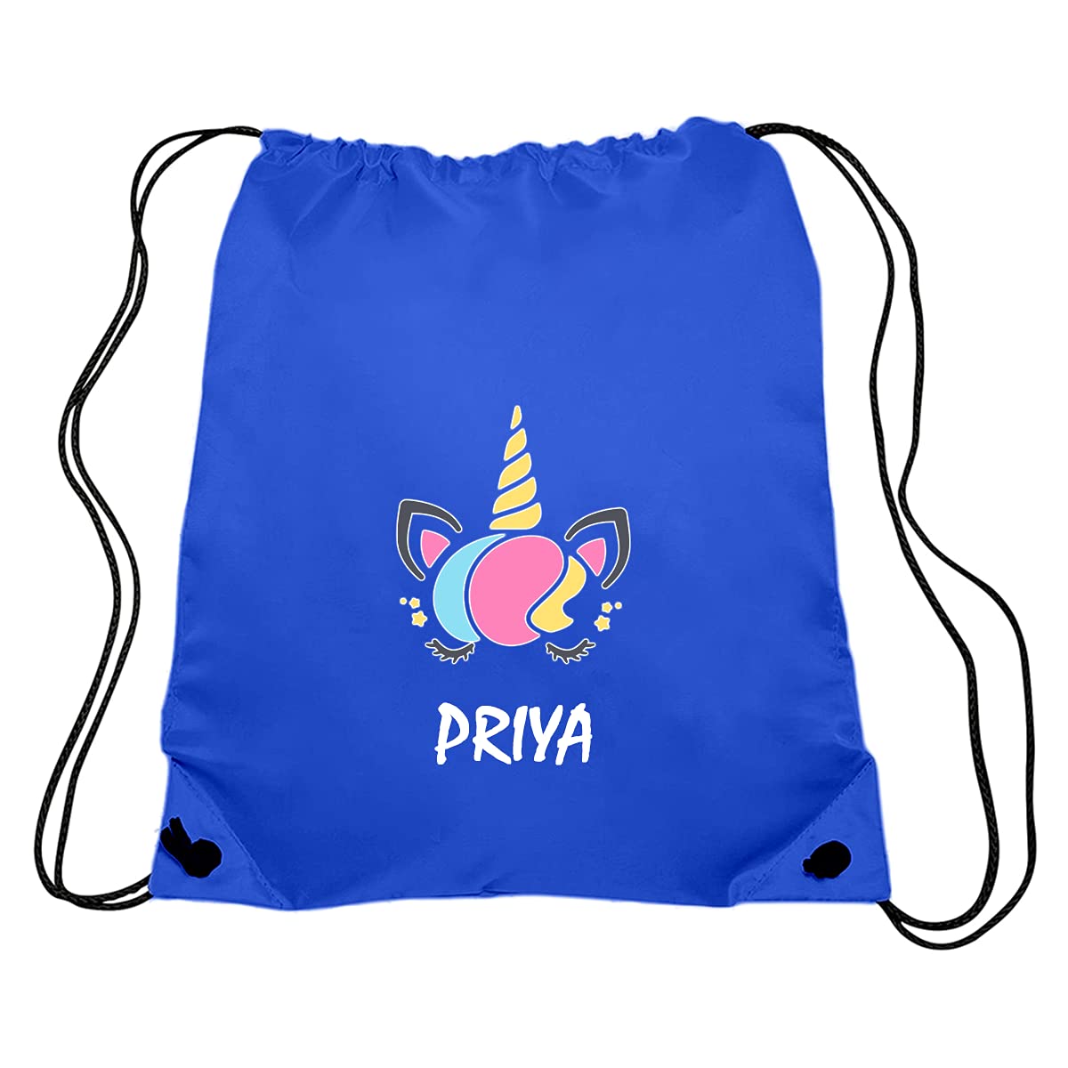 Personalised Drawstring Bags for kids -  Unicorn Design Custom Drawstring Bags-4