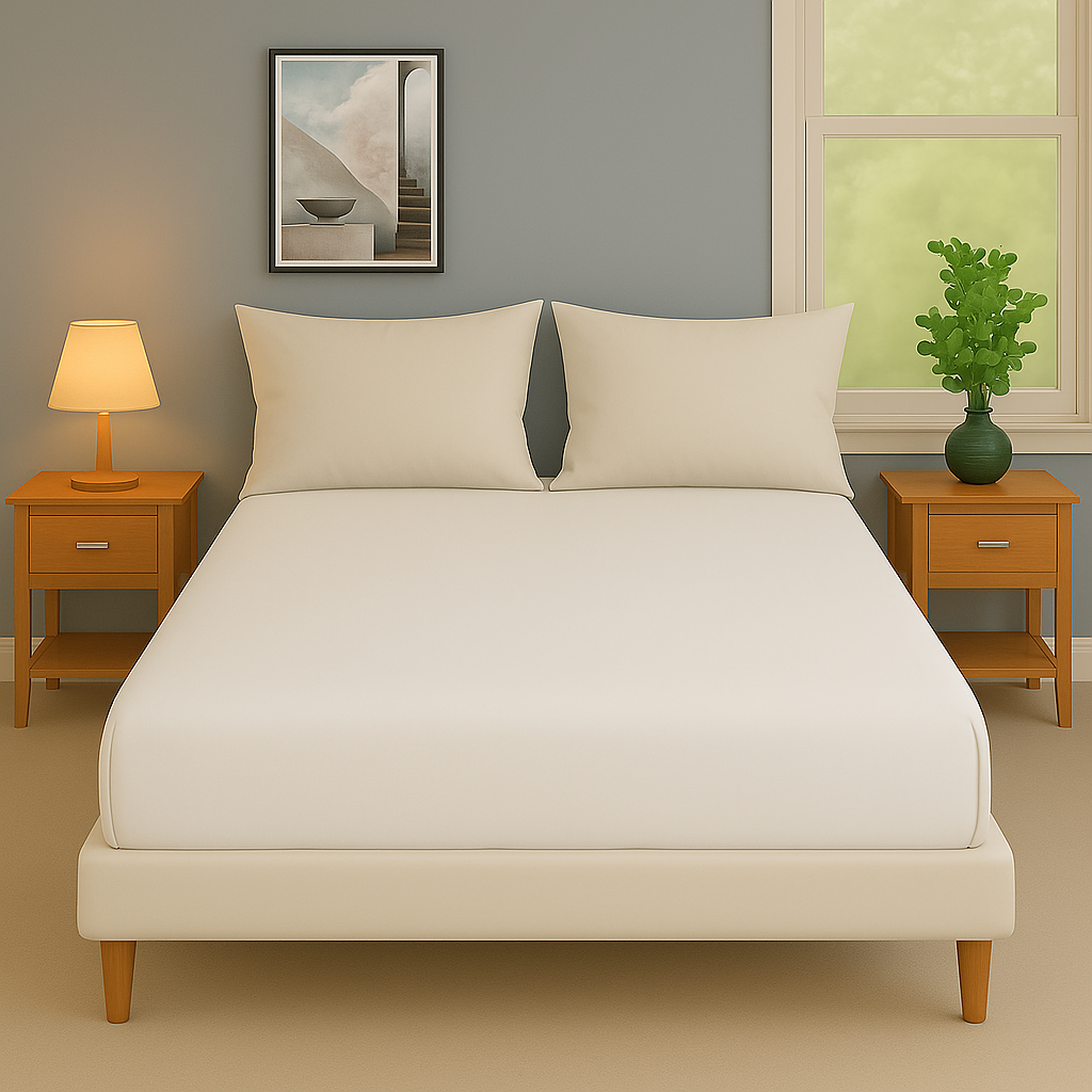Fitted Bed Sheets | Deep Fit for Mattress Protection | Microfibre, Soft, and Durable Bed Sheets