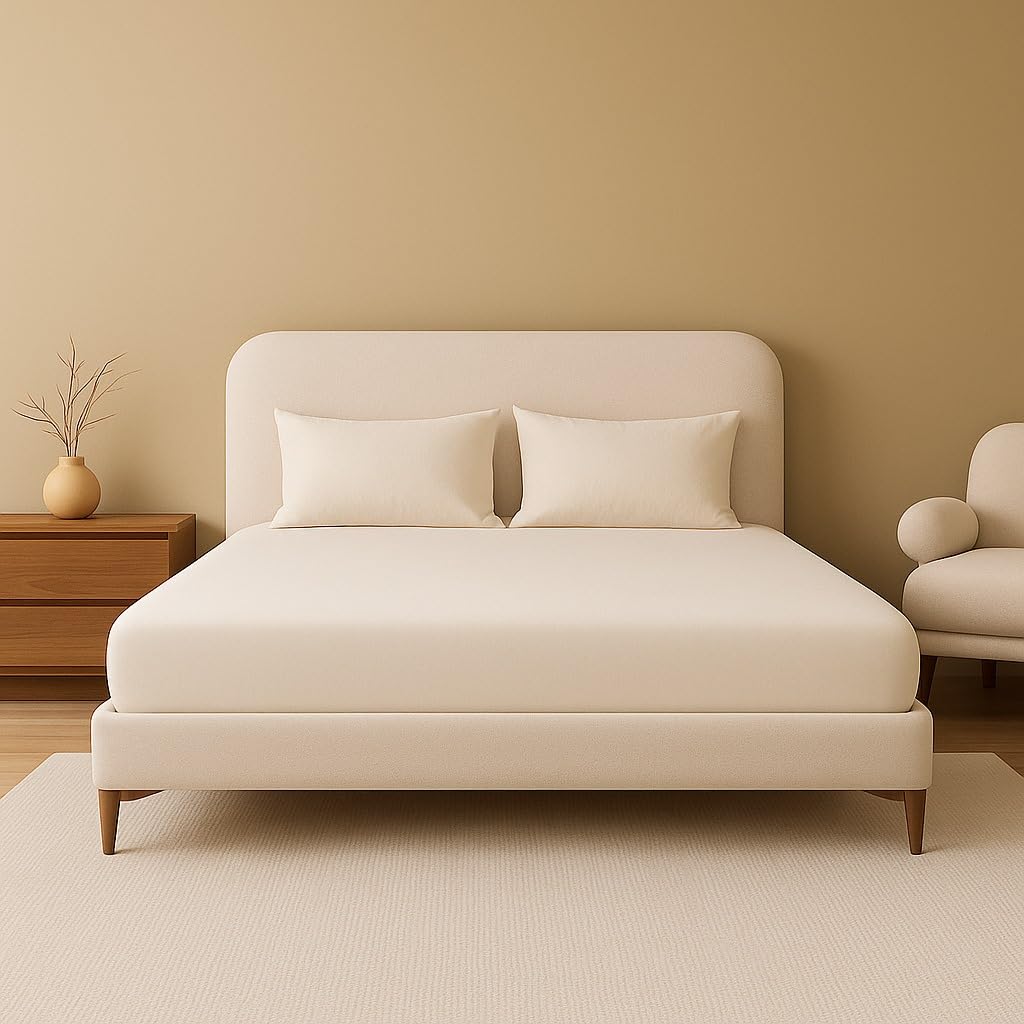 Fitted Bed Sheets | Deep Fit for Mattress Protection | Microfibre, Soft, and Durable Bed Sheets