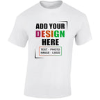 Personalised Men's T-Shirt | Custom Photo, Text & Logo Tee | UK