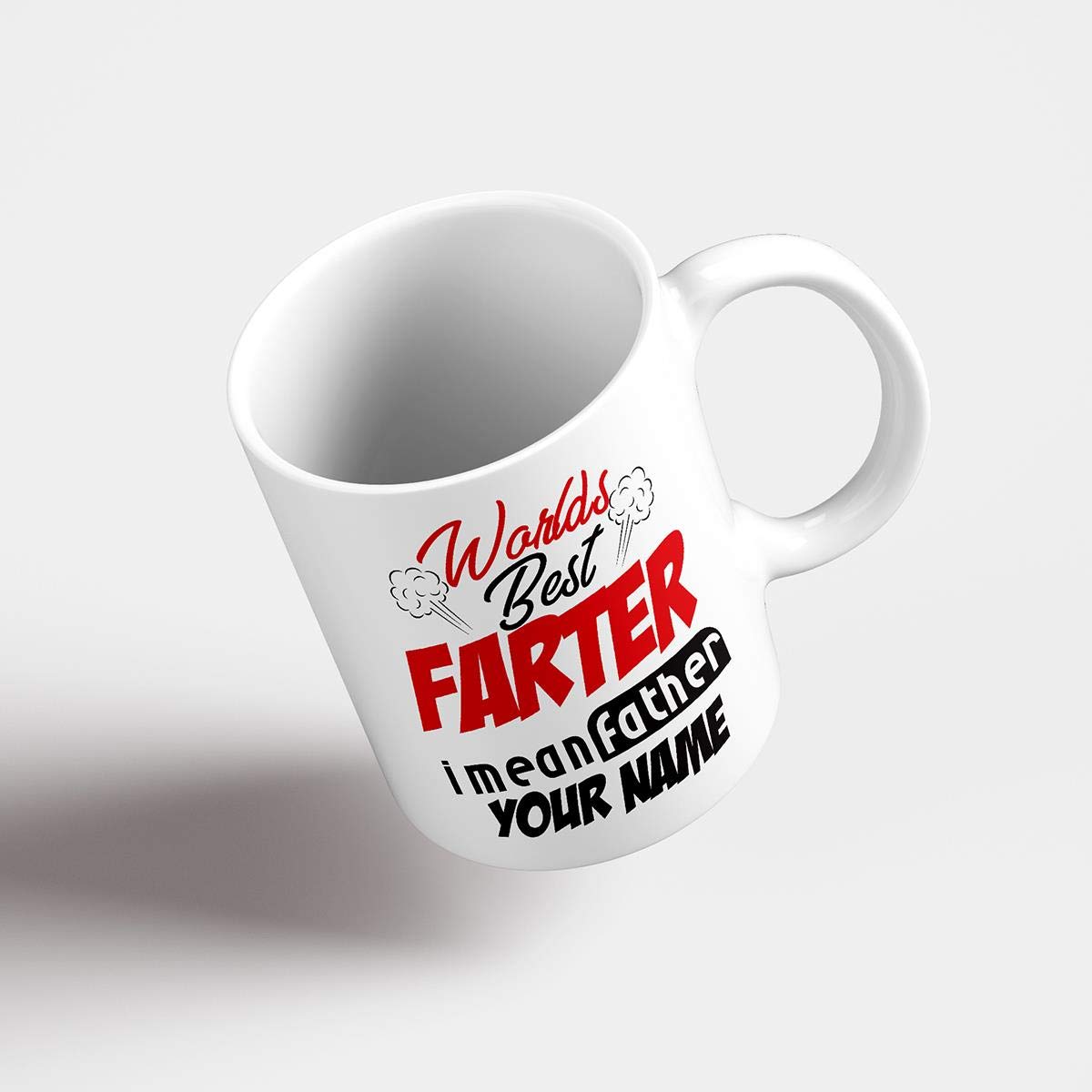 Personalised 'World's Best Farter' Mug | Funny Dad Gift | UK