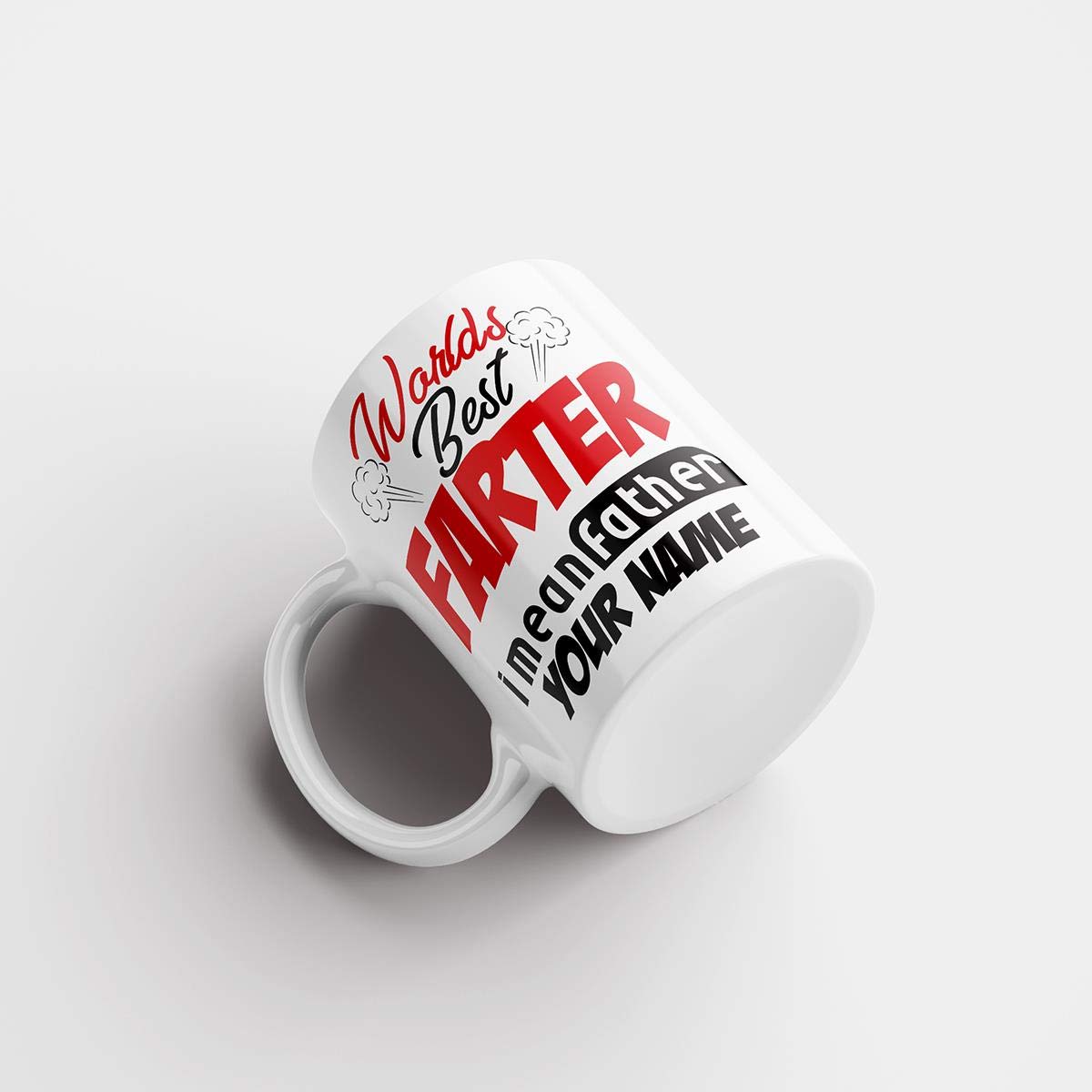 Personalised 'World's Best Farter' Mug | Funny Dad Gift | UK