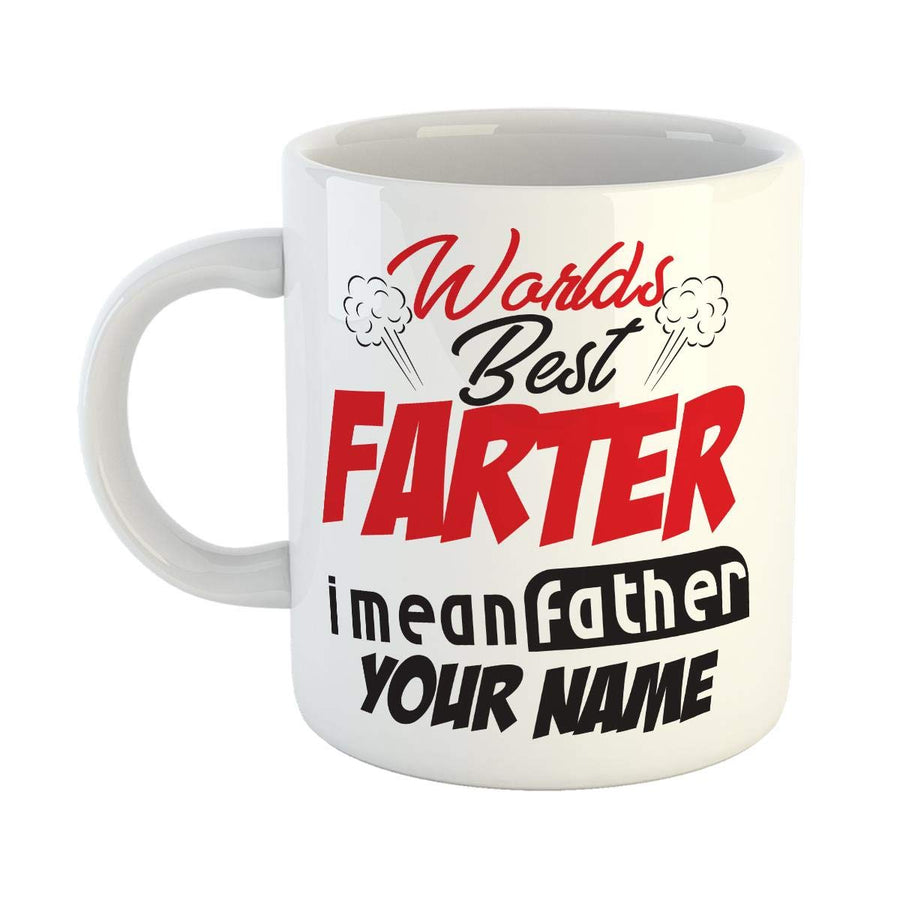 Personalised 'World's Best Farter' Mug | Funny Dad Gift | UK