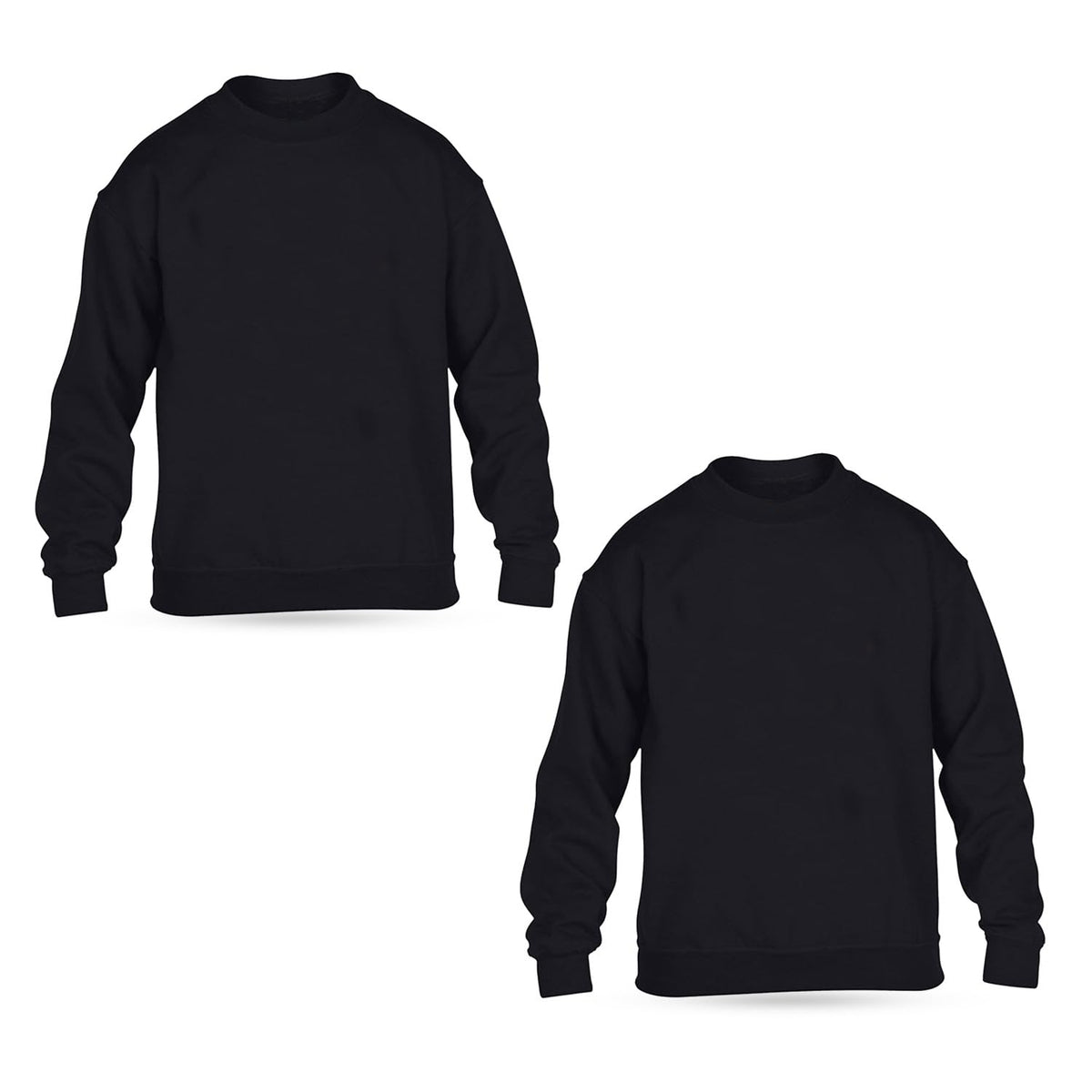 Sweatshirt For Boys & Girls – Pullover for School, Pack of 2 Casual Wear