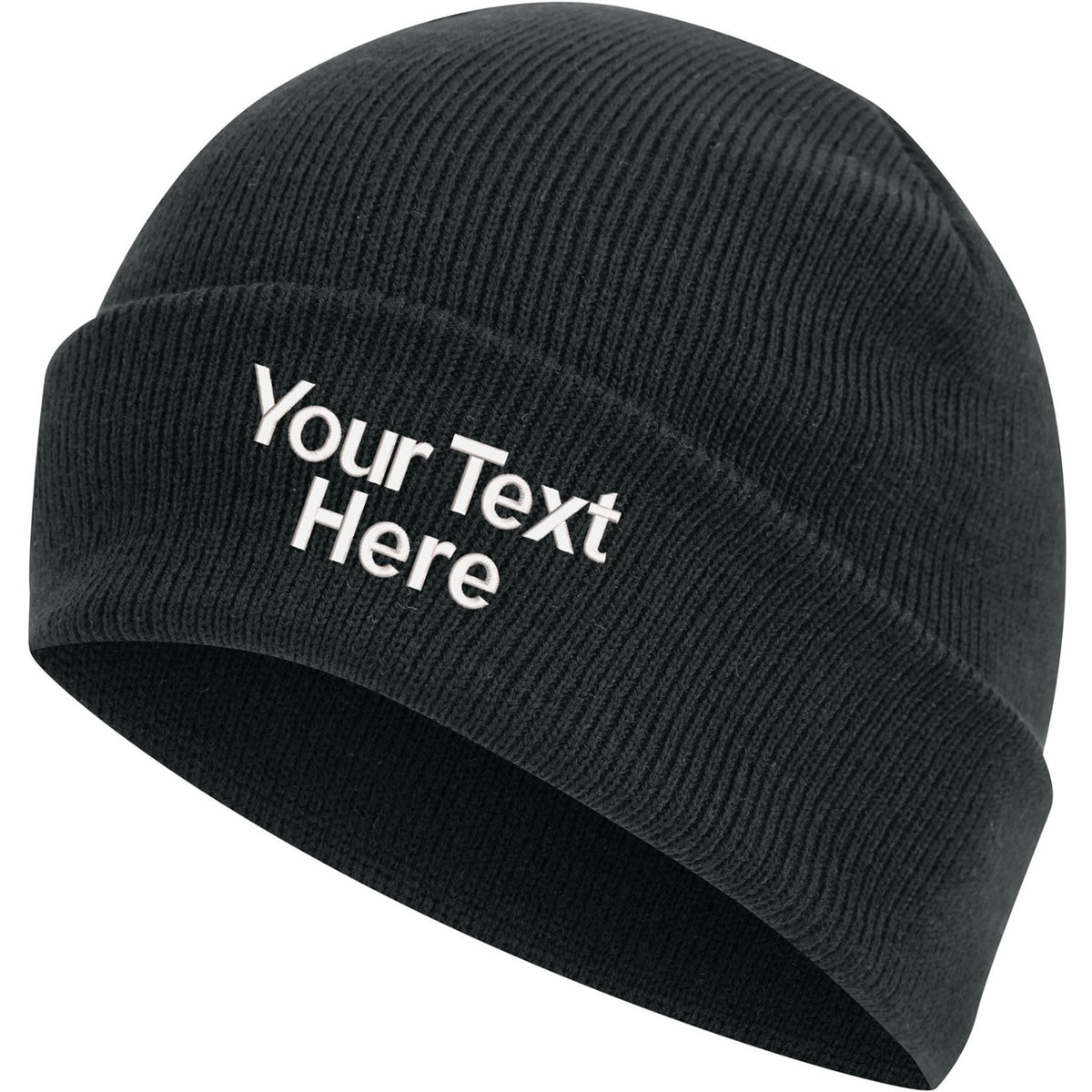 Personalised Embroidered Beanie  - Any Text & Name Customize Knitted Beanie