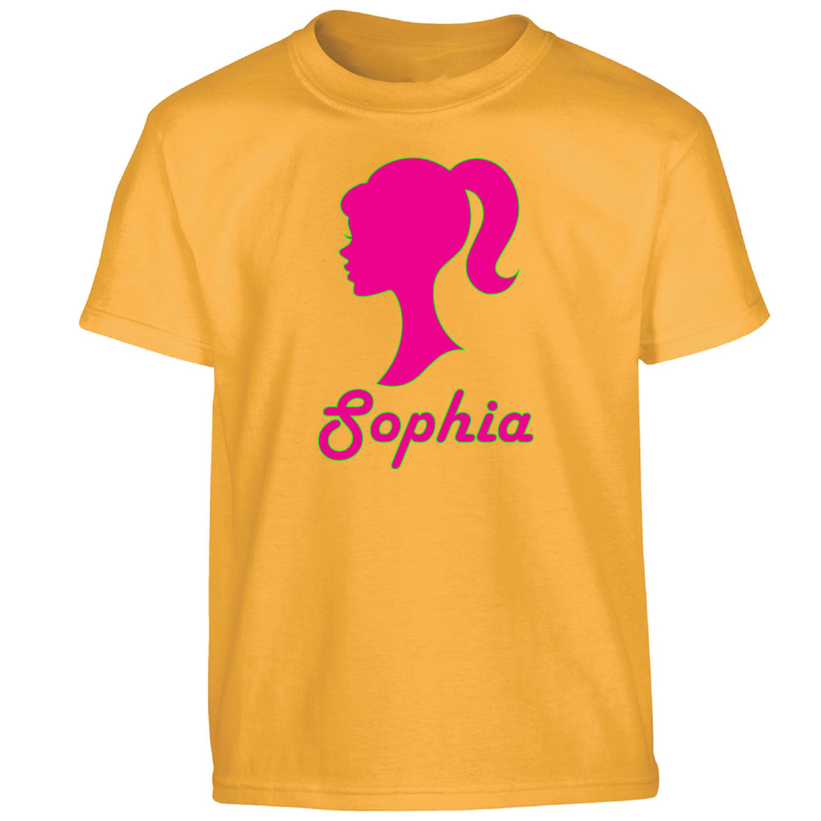Personalised Baby Doll Top for Girls  - Custom Name T-Shirt