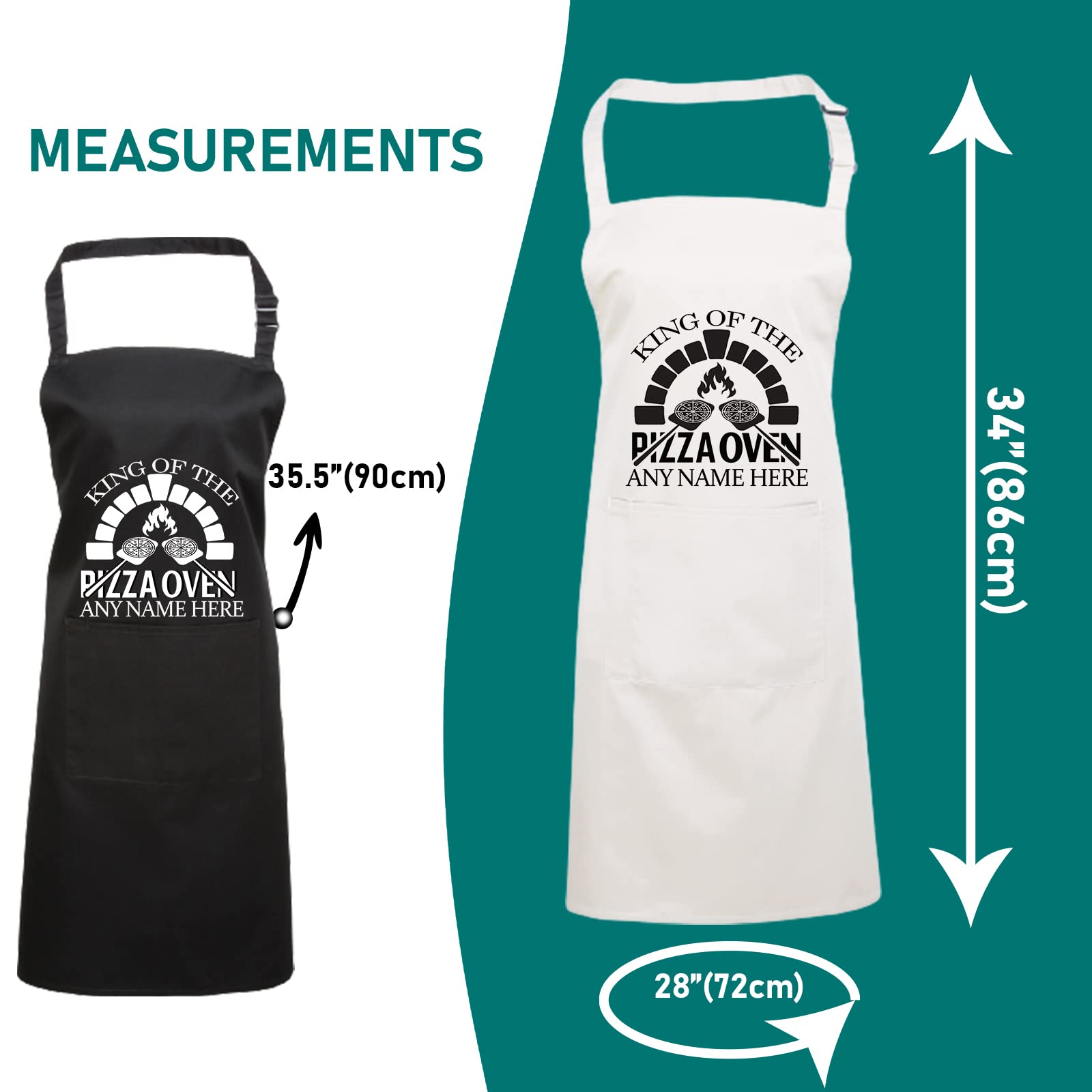 King Of The Pizza Oven Personalised Apron - Customize Apron