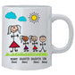 Personalised Dad and Mom Mug - Personalised Mug For Family Custom Names-4