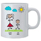 Personalised Dad and Mom Mug - Personalised Mug For Family Custom Names-5