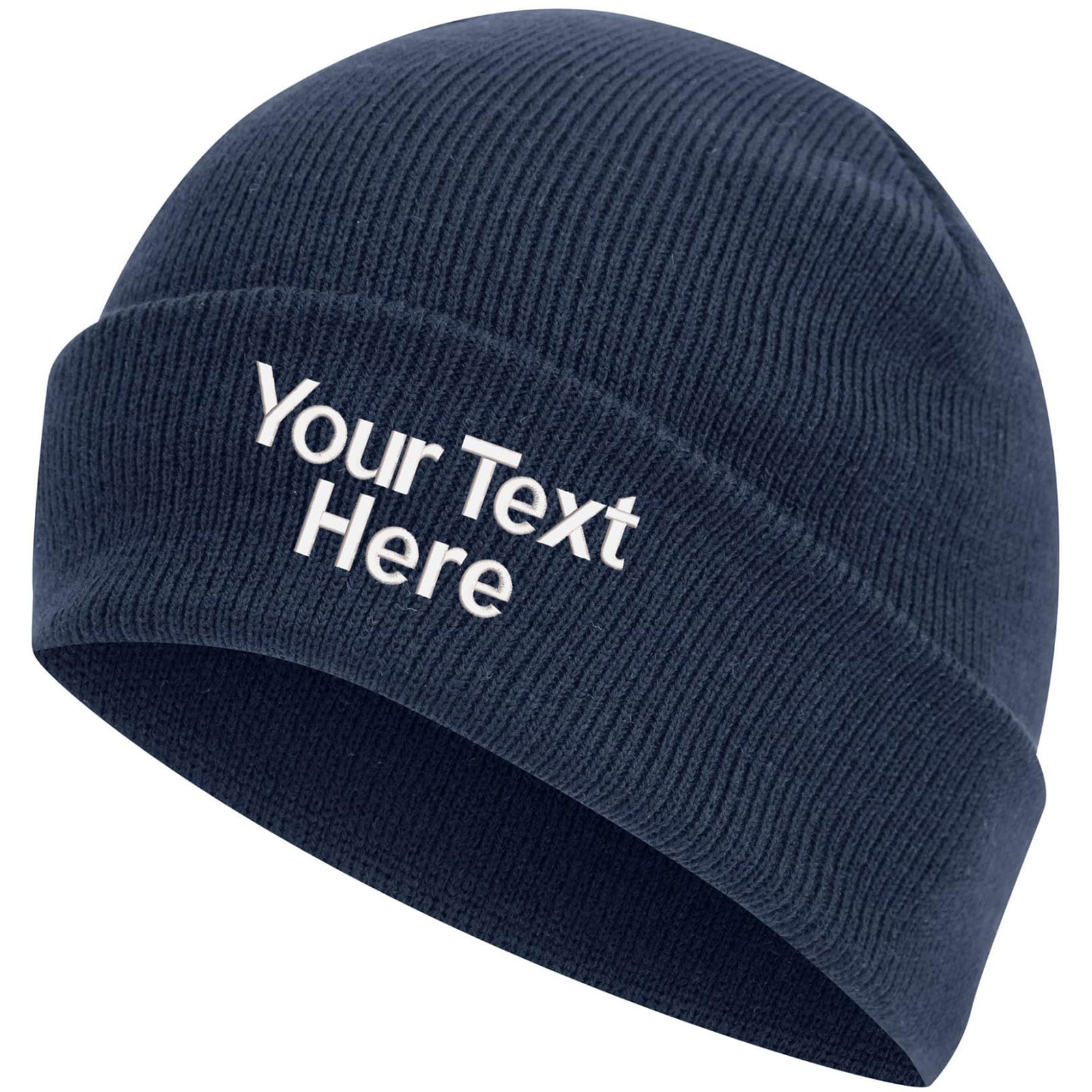 Personalised Embroidered Beanie  - Any Text & Name Customize Knitted Beanie