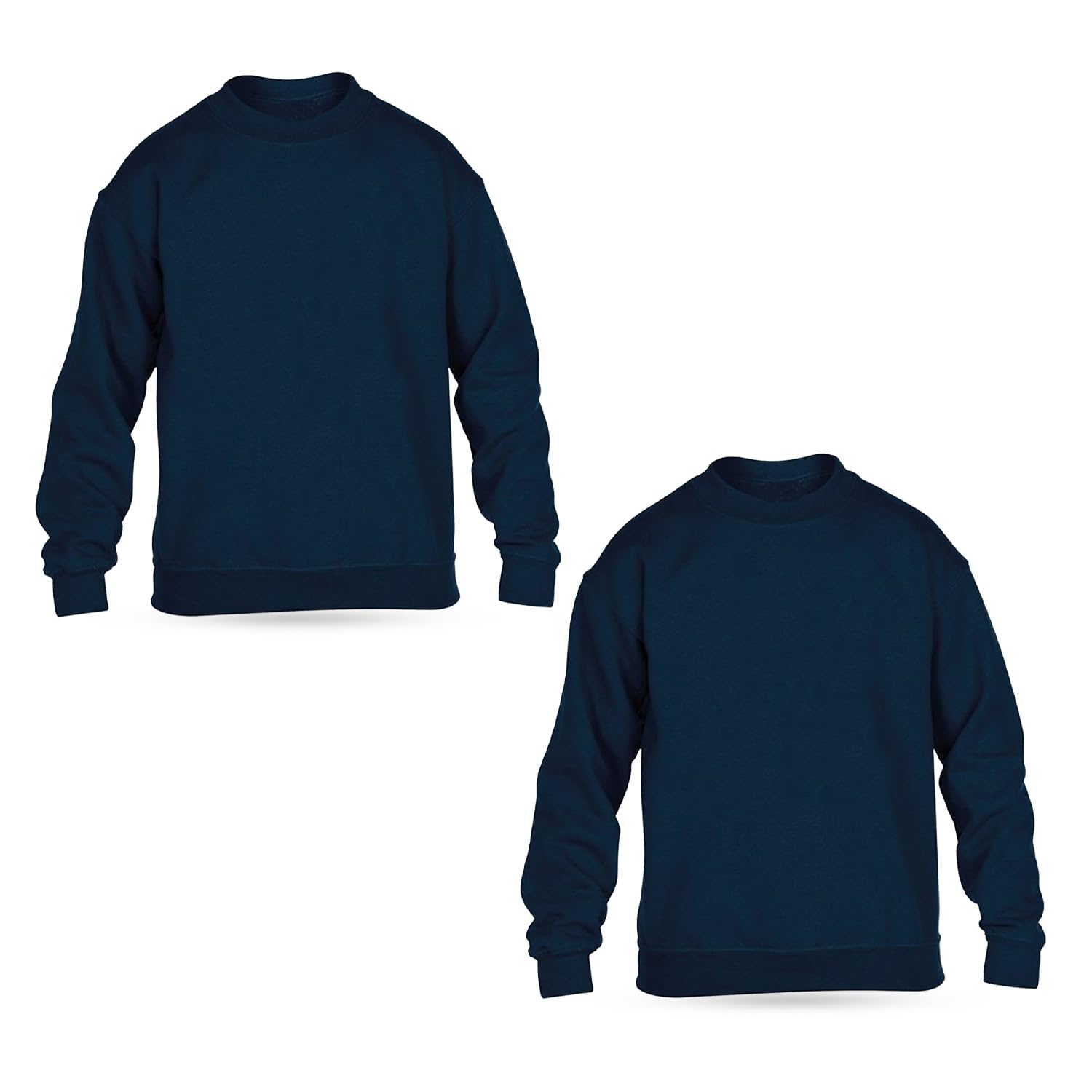 Sweatshirt For Boys & Girls – Pullover for School, Pack of 2 Casual Wear