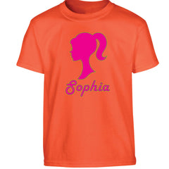 Personalised Baby Doll Top for Girls  - Custom Name T-Shirt