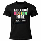 Personalised Men's T-Shirt | Custom Photo, Text & Logo Tee | UK