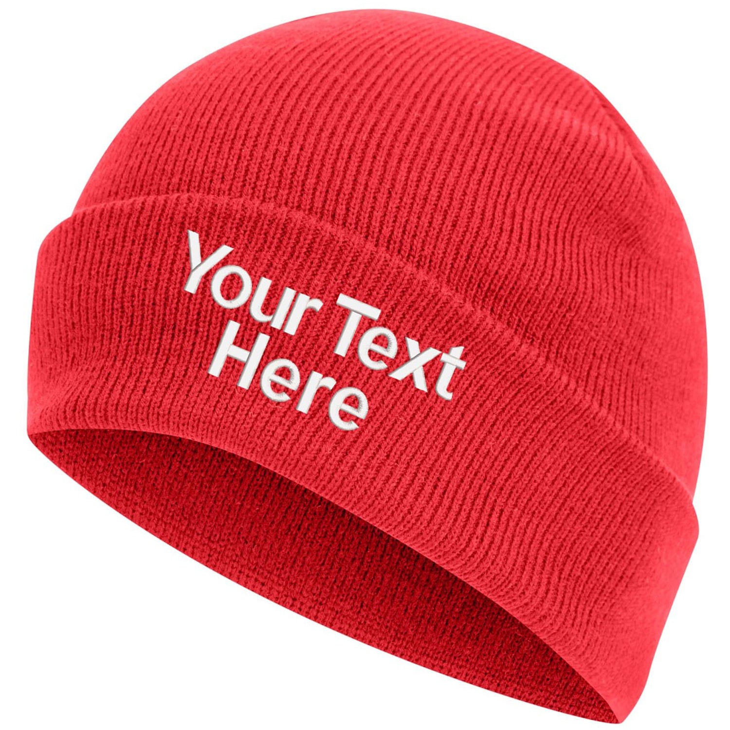 Personalised Embroidered Beanie  - Any Text & Name Customize Knitted Beanie
