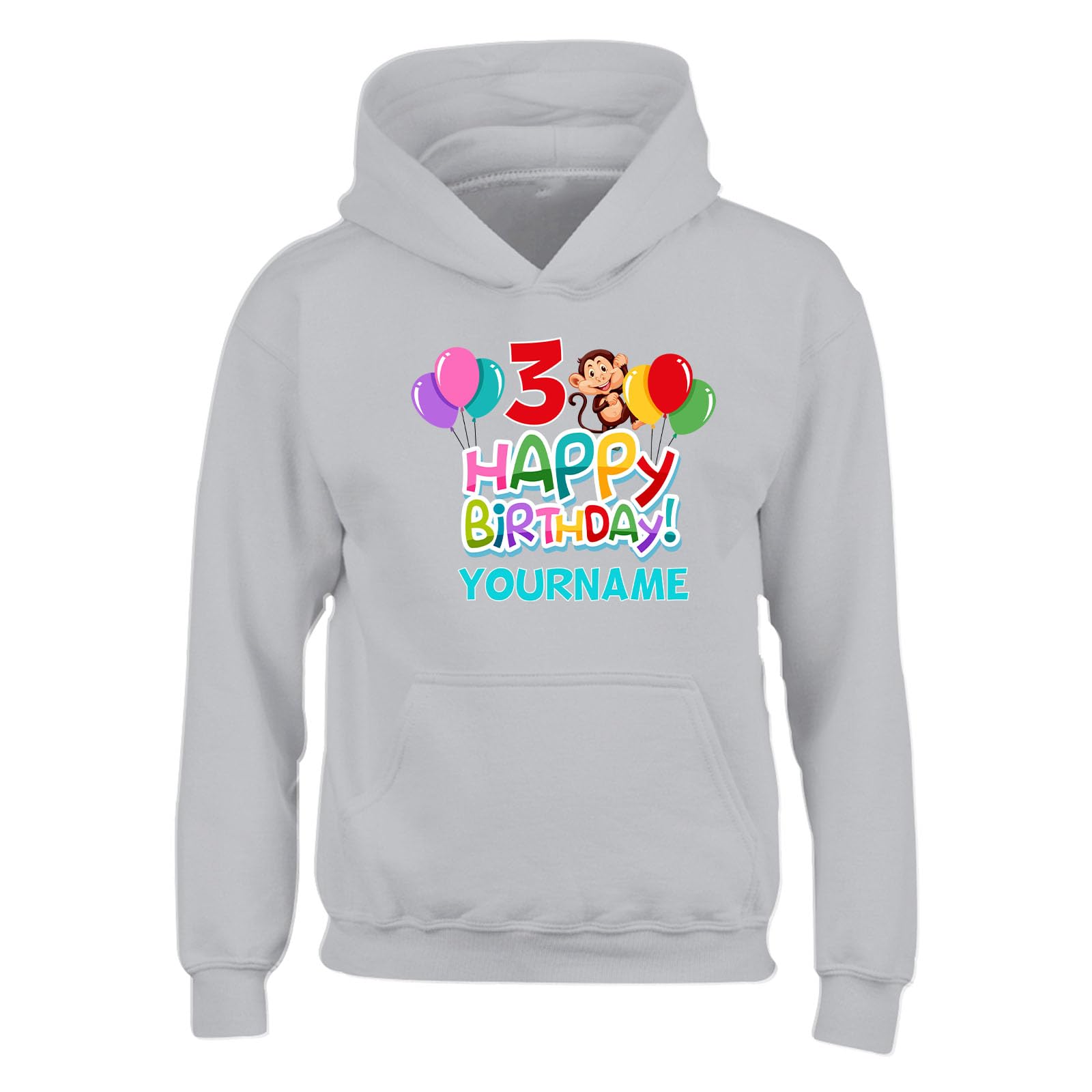 Personalised Kids Hoody - Customize Custom Name & Age Hoody